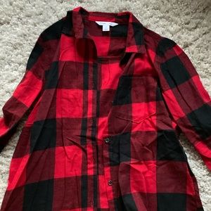 buffalo plaid womans button up